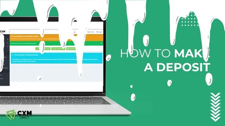 Como fazer um depósito em uma conta CXM