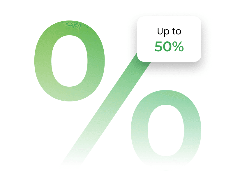Ilustração de até 50% de comissão