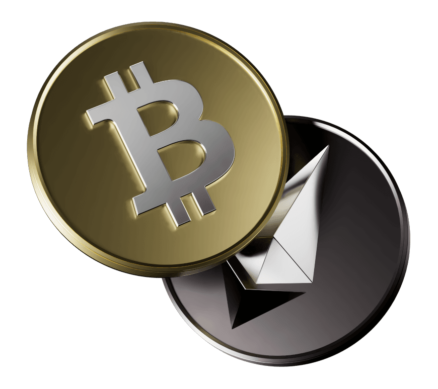 Ilustração de trading de criptomoedas